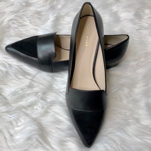 Cole Haan Marlee 7.5 Leather & Suede Flats